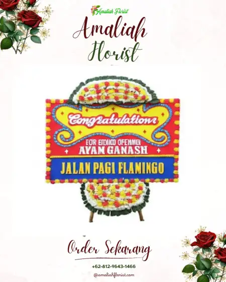 Sewa Papan Bunga Gedegan